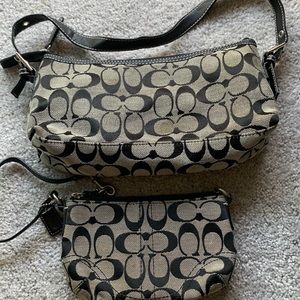 Coach Bag with wristlet